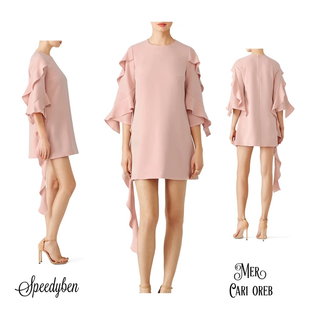 Alexis Dusty Rose Sofie Crepe Dress Medium